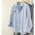 Women's Long-Sleeve Embroidered Blouse