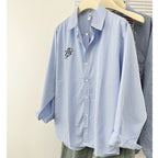 Women's Long-Sleeve Embroidered Blouse