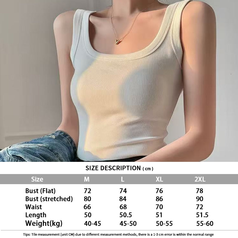 Women's Ribbed Square-Neck Camisole