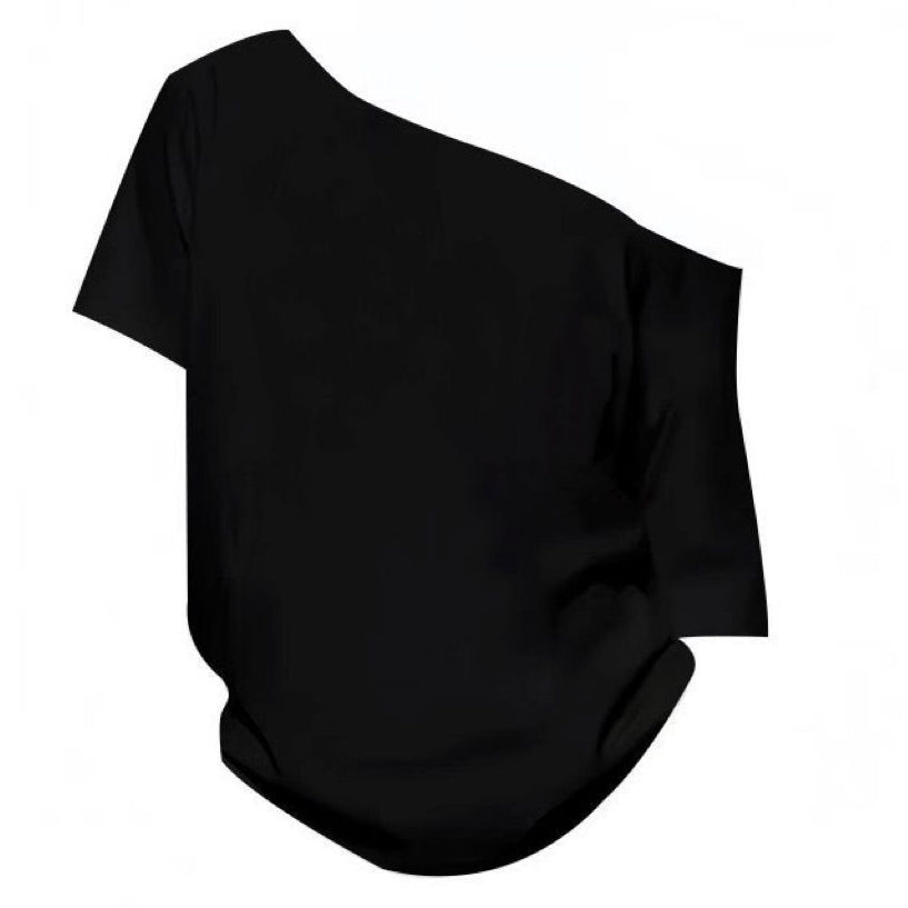 Women's Loose Off-Shoulder Short-Sleeve T-Shirt