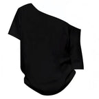 Women's Loose Off-Shoulder Short-Sleeve T-Shirt