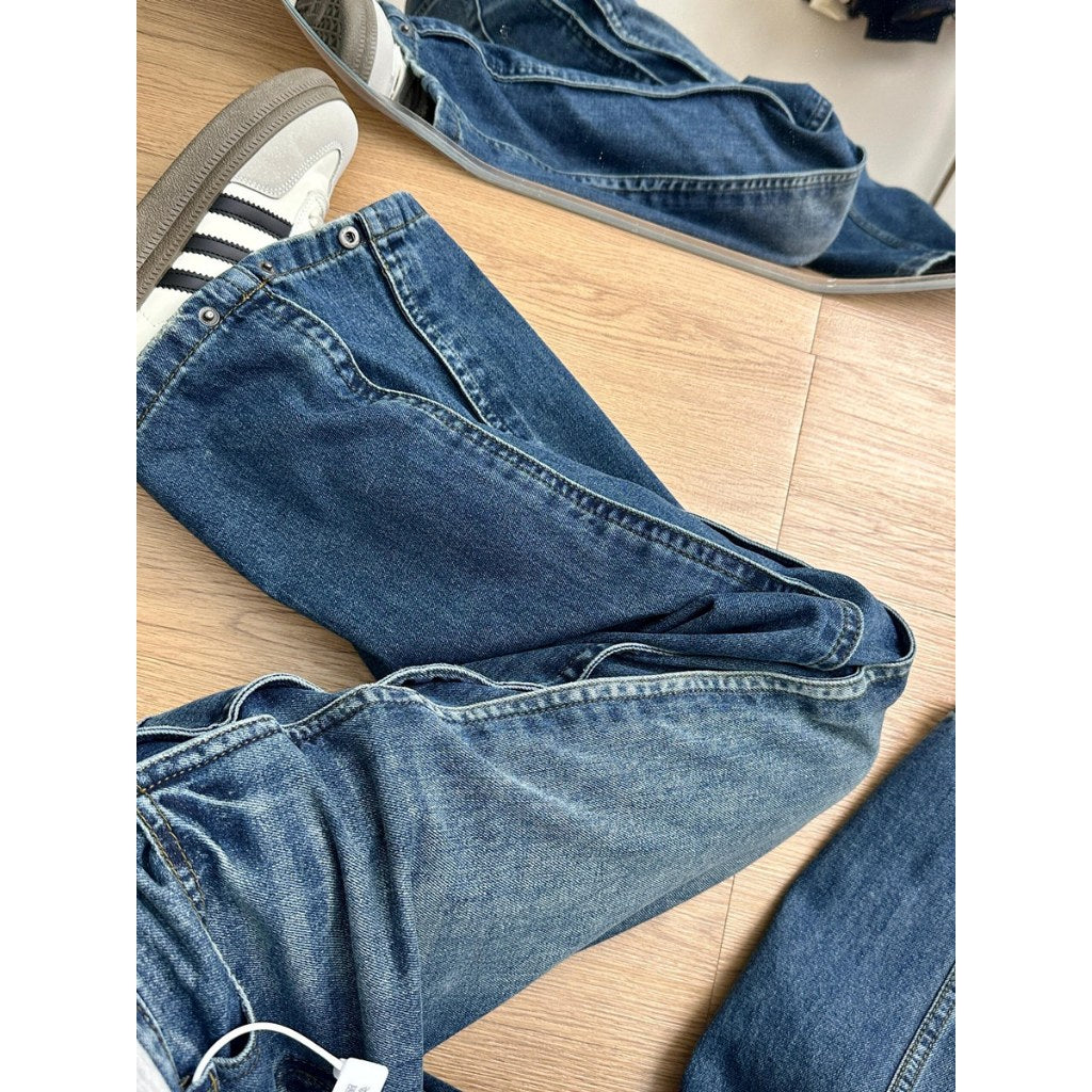Women's Loose High-Waist Wide-Leg Jeans