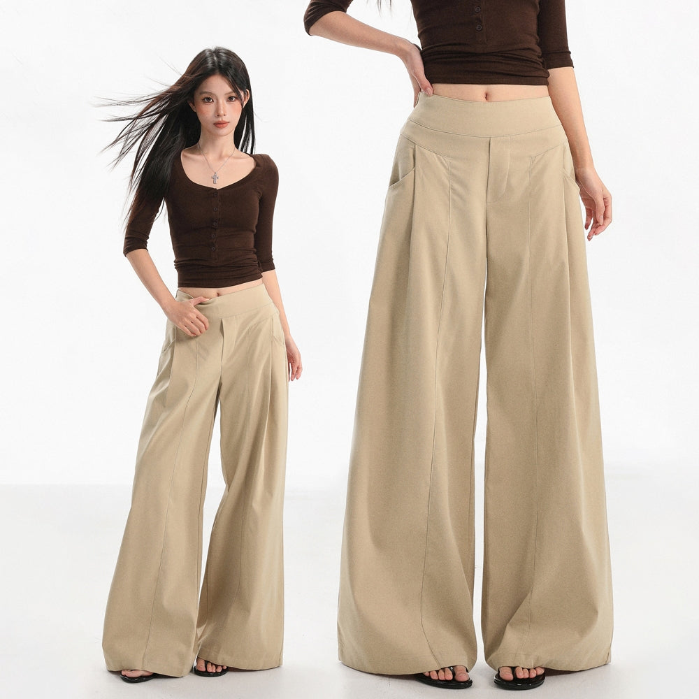 Women's High-Waist Slight-Flare Trousers