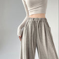 Women's High-Waist Knit Wide-Leg Trousers