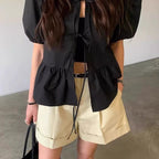 Women's Puff-sleeve Blouse
