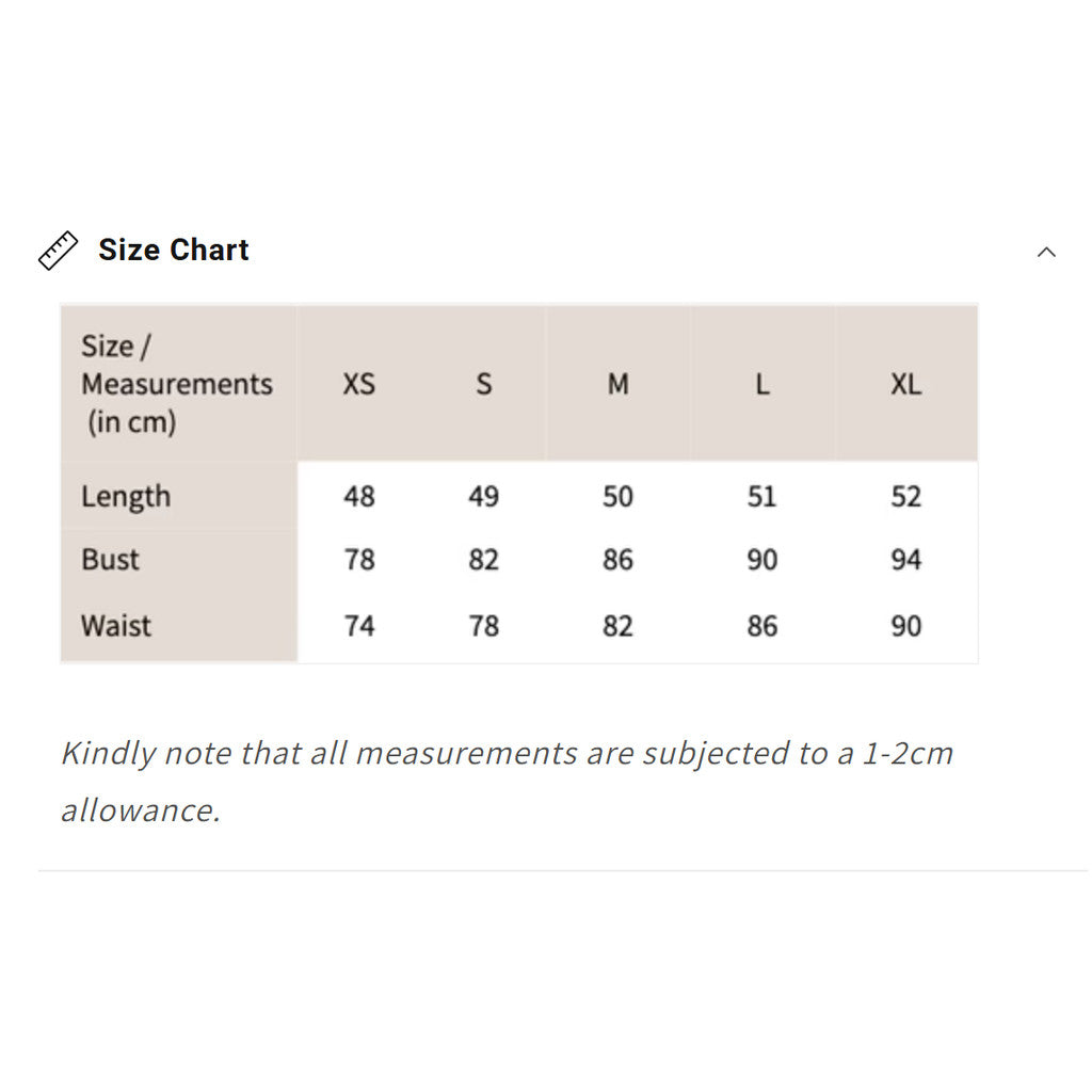 Size chart for Women's Contrast-Trim Sleeveless Tank Top