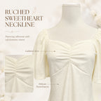 Women's Ruched Puff-sleeve T-Shirt