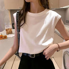 Women's Crew-Neck Sleeveless Tank Tee