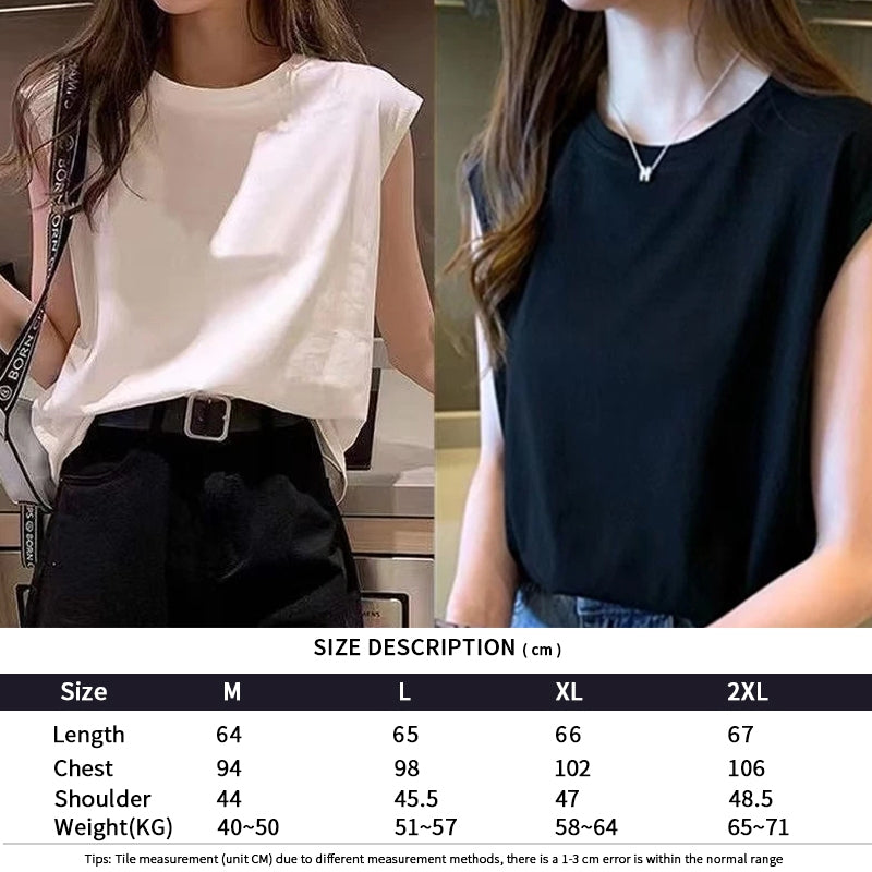 Women's Crew-Neck Sleeveless Tank Tee