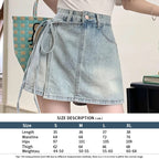 Women's High-Waist Bodycon Denim Mini Shorts