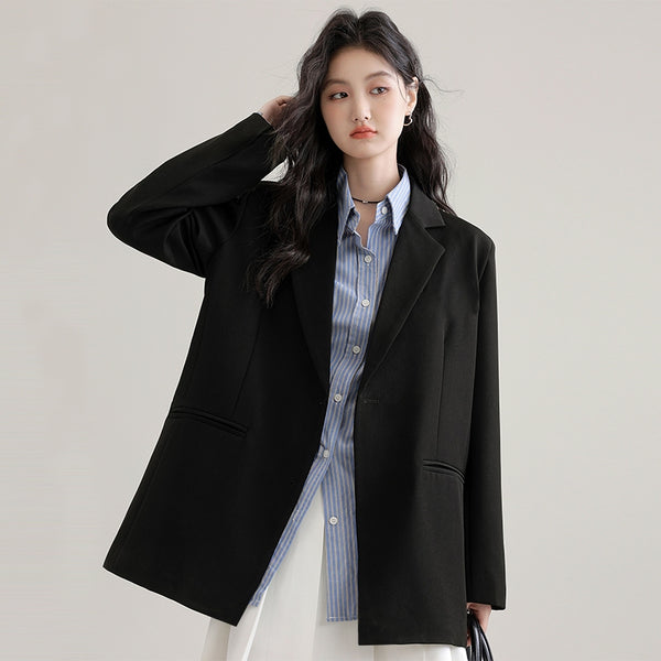 Muuv-It Korean Chic Black Blazer