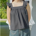 Women's Textured Sleeveless Babydoll Top