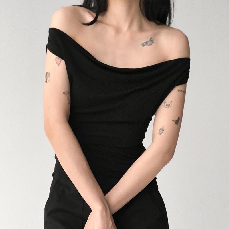 Women's Ruched Sleeveless Crop Top