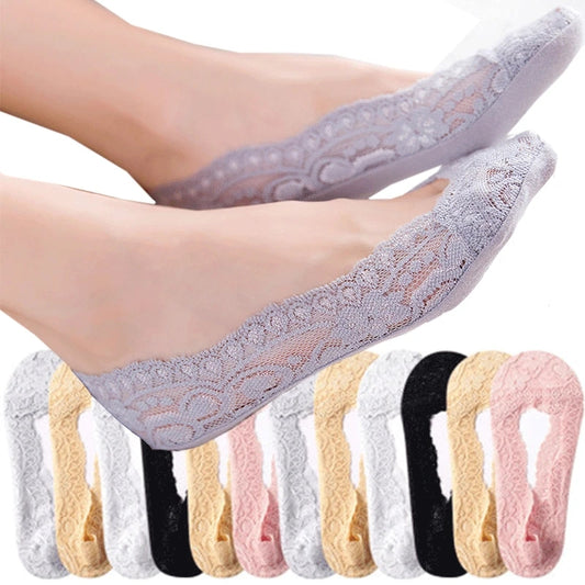 Muuv-It Women Socks Lace Invisible Socks