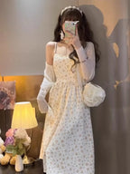 Women's Sleeveless Floral Midi Dress