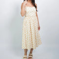 Women's Sleeveless Floral Midi Dress