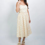 Women's Sleeveless Floral Midi Dress