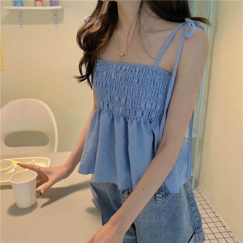 Strapless Denim Top