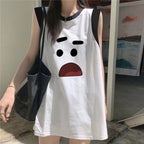 Women's Loose-Fit Printed Cotton Tank Top