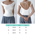 Women's Ruched Sleeveless Crop Top