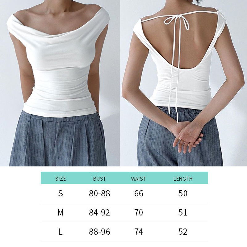 Women's Ruched Sleeveless Crop Top