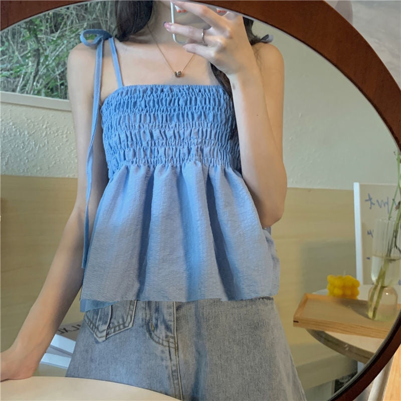 Strapless Denim Top