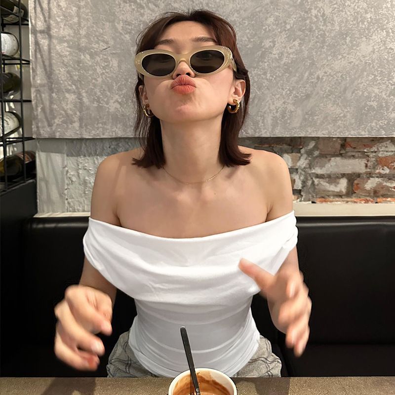 Women's Ruched Sleeveless Crop Top