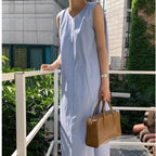 Women's V-Neck Sleeveless Midi Dress