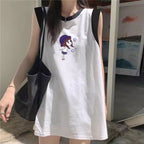 Women's Loose-Fit Printed Cotton Tank Top