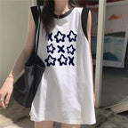 Women's Loose-Fit Printed Cotton Tank Top