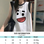 Women's Loose-Fit Printed Cotton Tank Top