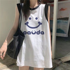 Women's Loose-Fit Printed Cotton Tank Top