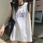 Women's Loose-Fit Printed Cotton Tank Top