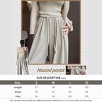 Women's High-Waist Knit Wide-Leg Trousers