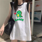 Women's Loose-Fit Printed Cotton Tank Top