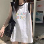 Women's Loose-Fit Printed Cotton Tank Top