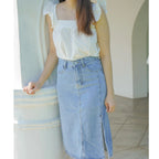 Women's Textured Sleeveless Babydoll Top