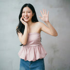 Women's Ruched Strapless Tube Top