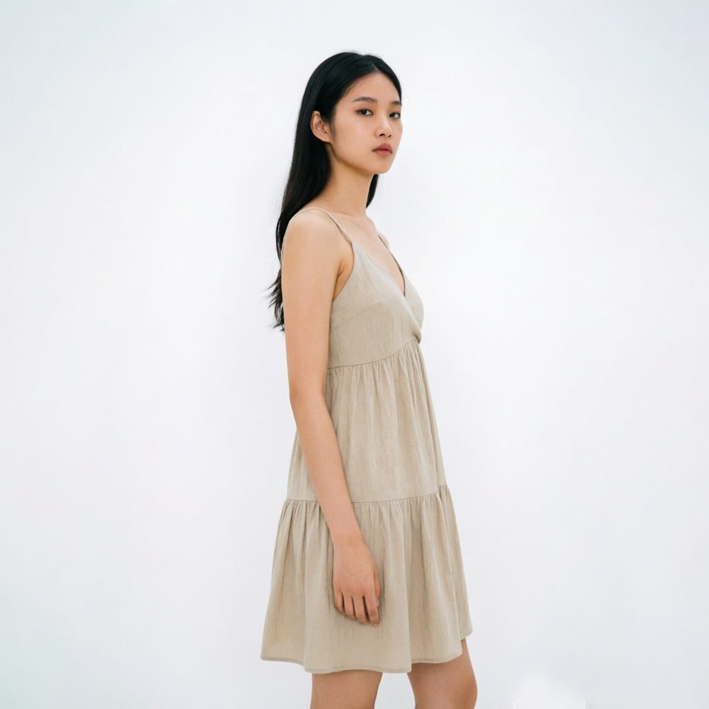 Women's V-Neck Sleeveless Dress