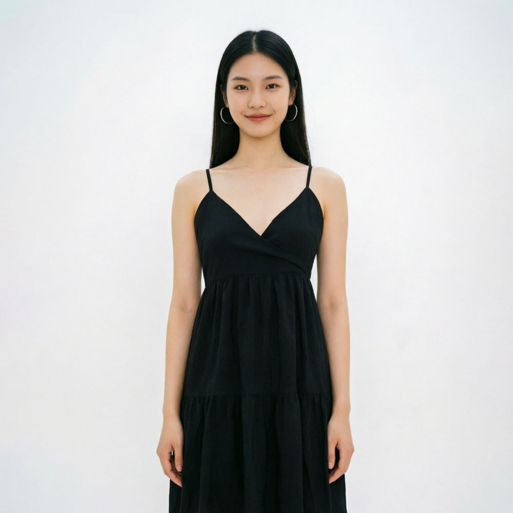 Women's V-Neck Sleeveless Dress