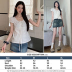 Women's Puff-sleeve Short-Sleeve Blouse