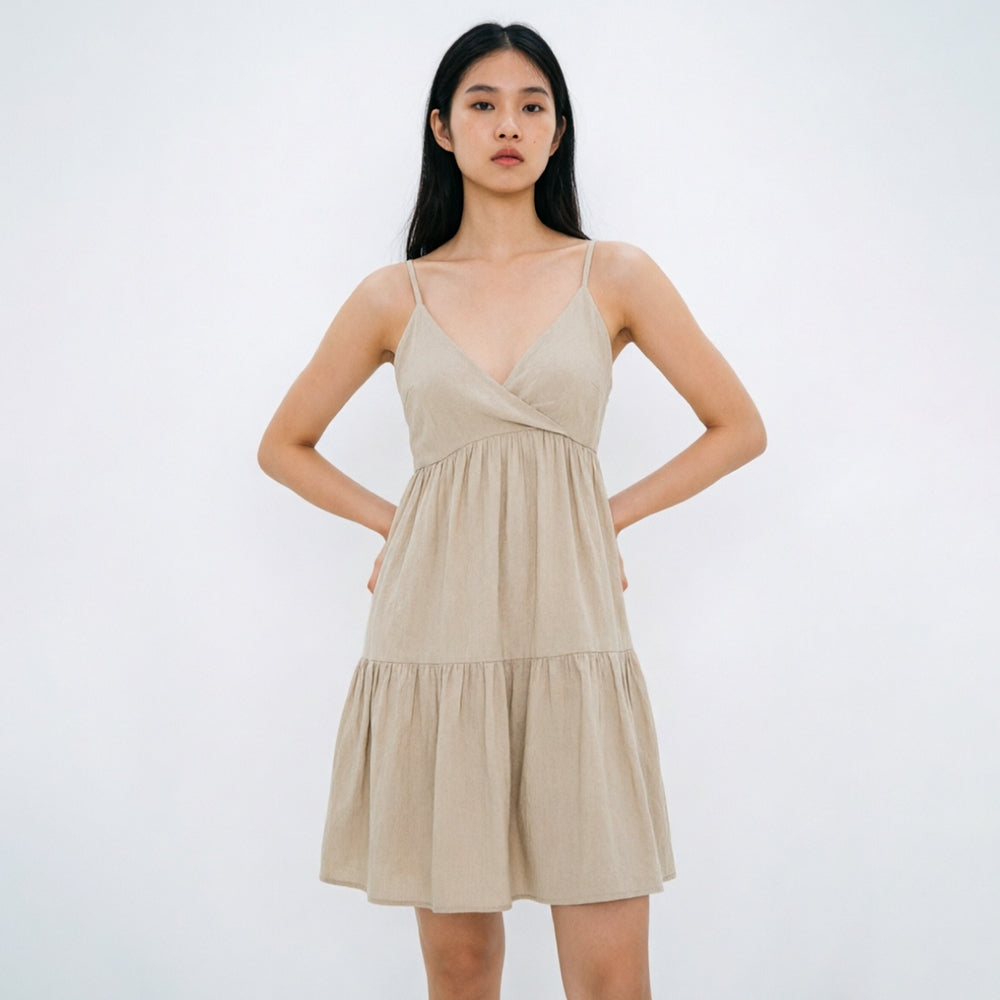 Women's V-Neck Sleeveless Dress