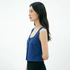 Women's Square-Neck Sleeveless Blouse
