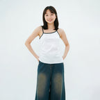 Women's Contrast-Trim Sleeveless Tank Top