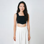 Women's Square-Neck Sleeveless Crop Top