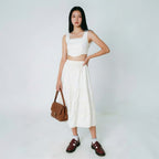 Women's Square-Neck Sleeveless Crop Top