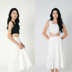Women's Square-Neck Sleeveless Crop Top