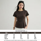 Women's Ribbed Short-Sleeve T-Shirt