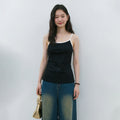 Women's Contrast-Trim Sleeveless Tank Top