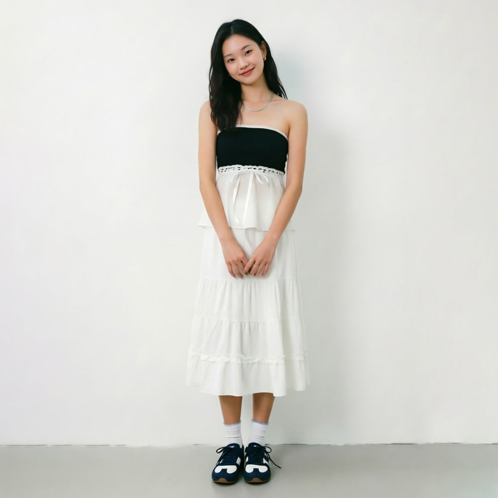Women's Strapless Lace Tube Top